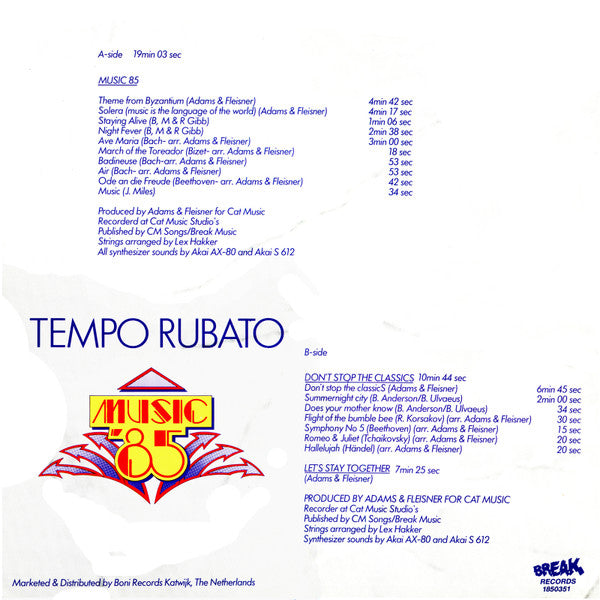 Tempo Rubato : Music '85 (LP)