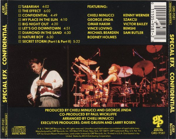 Special EFX : Confidential (CD, Album)