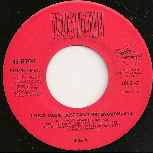 Touchdown (2) : I Hear Music In The Street (7", Single)
