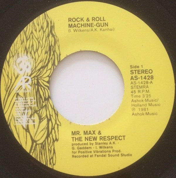 Mr. Max & The New Respect : Rock & Roll Machine Gun / Heavy Stuff (7", Single)