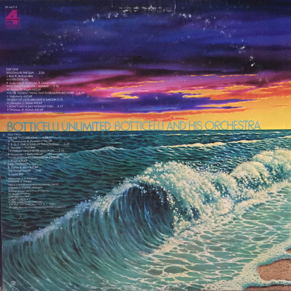 Botticelli And His Orchestra : Botticelli Unlimited (LP)