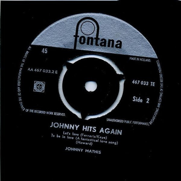 Johnny Mathis : Johnny Hits Again (7", EP)