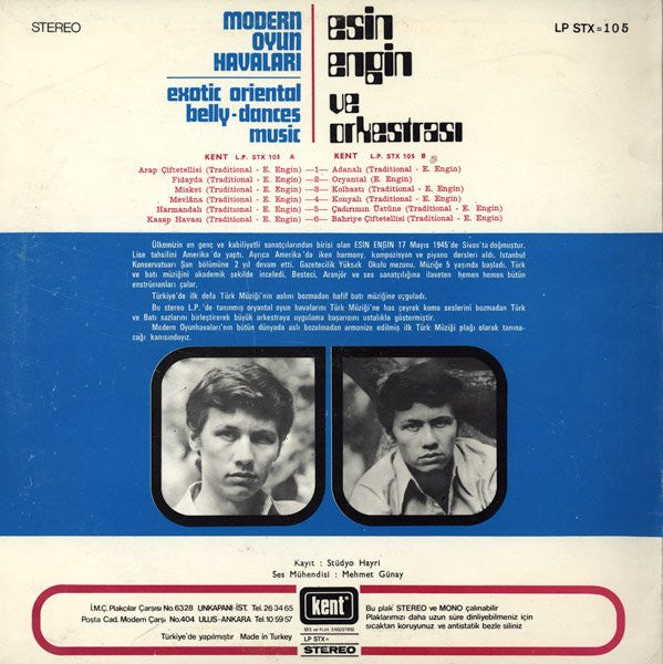 Esin Engin Ve Orkestrası : Modern Oyun Havaları (LP, RP)