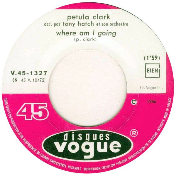 Petula Clark : My Love (7", Single)