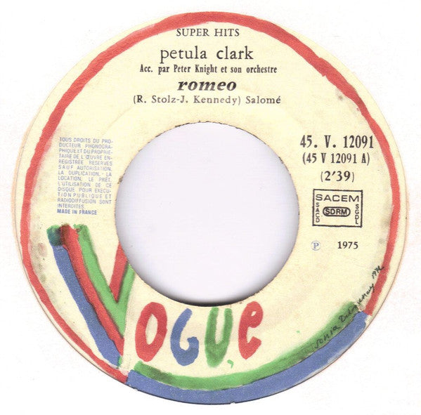 Petula Clark : Romeo / Baby Lover (7", Single)