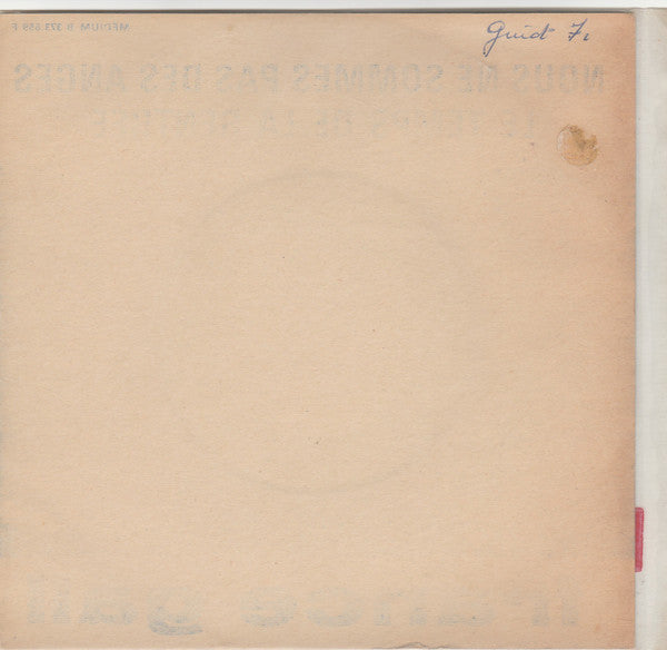 France Gall : Nous Ne Sommes Pas Des Anges (7", Single)