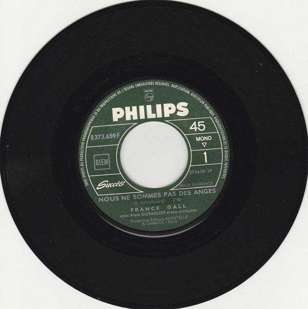 France Gall : Nous Ne Sommes Pas Des Anges (7", Single)