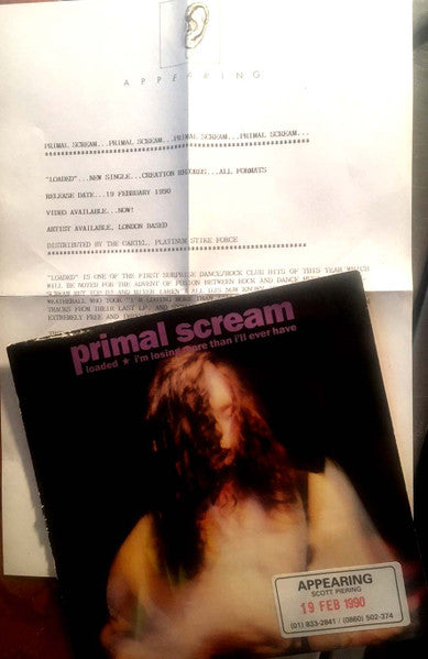 Primal Scream : Loaded / I'm Losing More Than I'll Ever Have (7", Single)