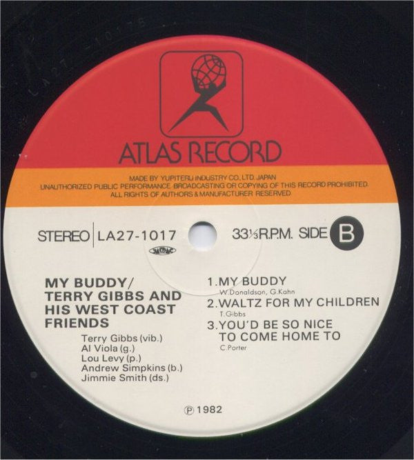 Terry Gibbs & His West Coast Friends : My Buddy  (LP, Album)