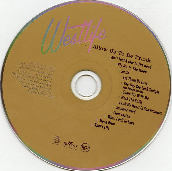 Westlife : ....Allow Us To Be Frank (CD, Album)
