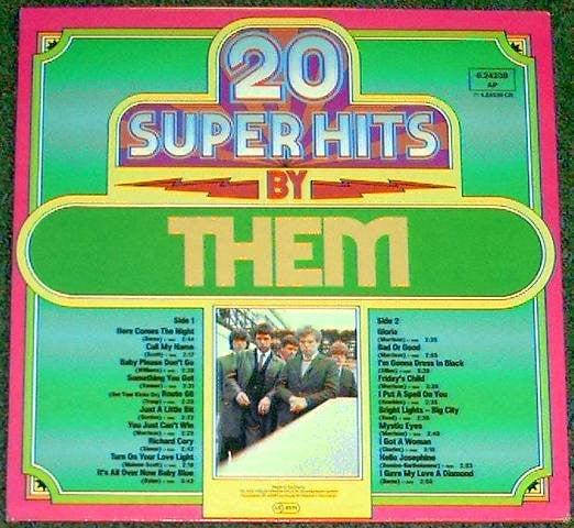 Them (3) : 20 Super Hits By Them (LP, Comp)