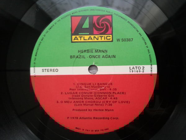 Herbie Mann : Brazil - Once Again (LP, Album)