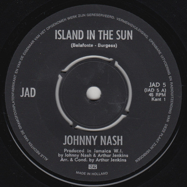 Johnny Nash : Island In The Sun / Chain Gang (7", Single)