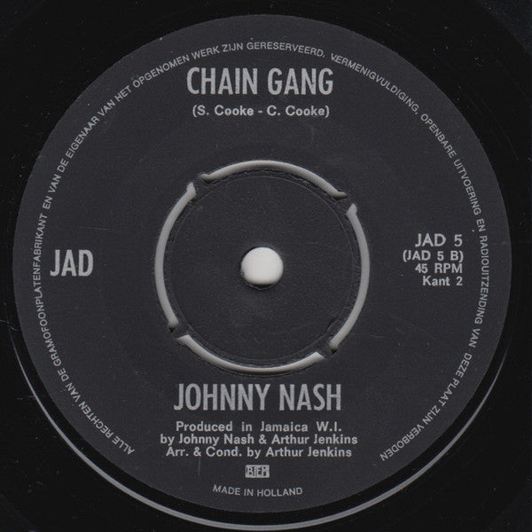 Johnny Nash : Island In The Sun / Chain Gang (7", Single)