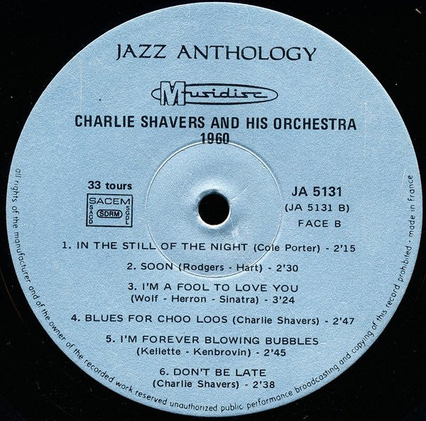 Charlie Shavers And His Orchestra : 1960 (LP, RE)