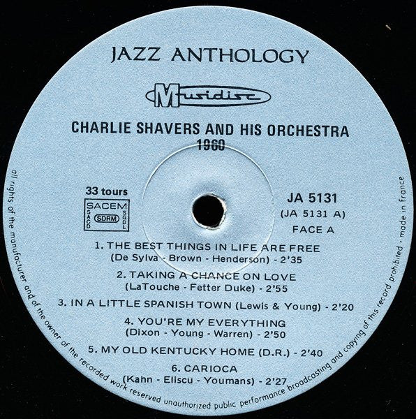 Charlie Shavers And His Orchestra : 1960 (LP, RE)