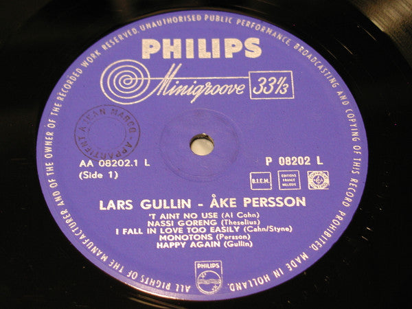 Lars Gullin, Åke Persson : Lars Gullin - Åke Persson (LP, Mono)
