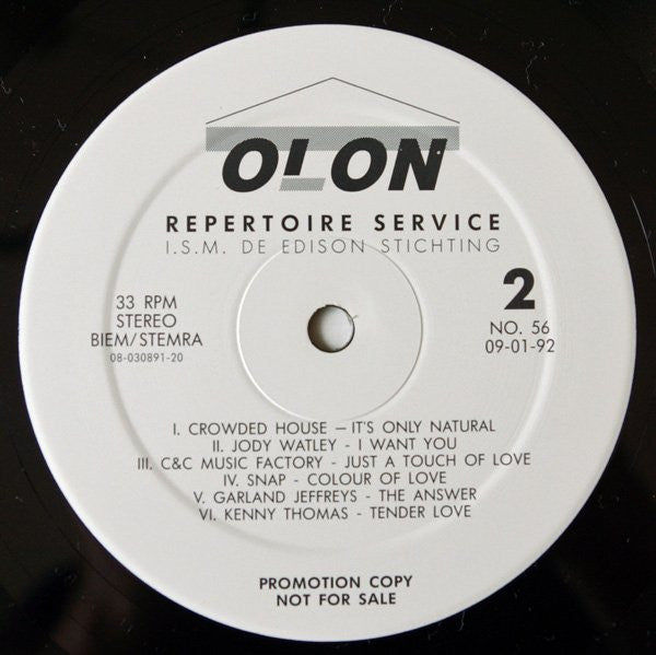Various : Repertoire Service No. 56 (LP, Comp, Promo)