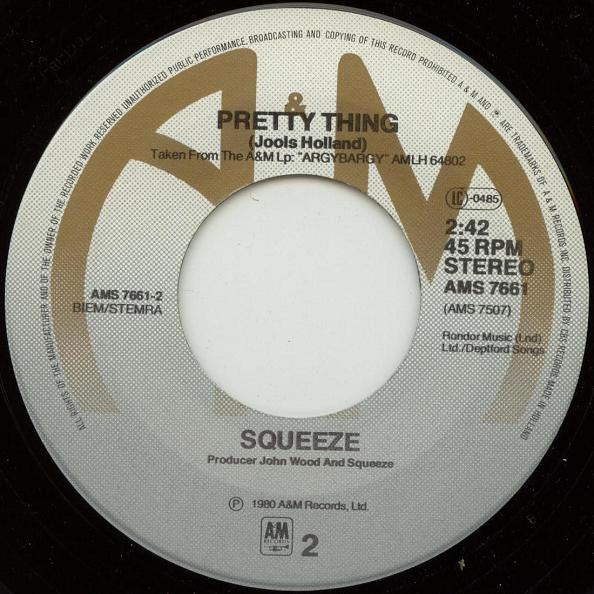 Squeeze (2) : Another Nail In My Heart (7", Single)