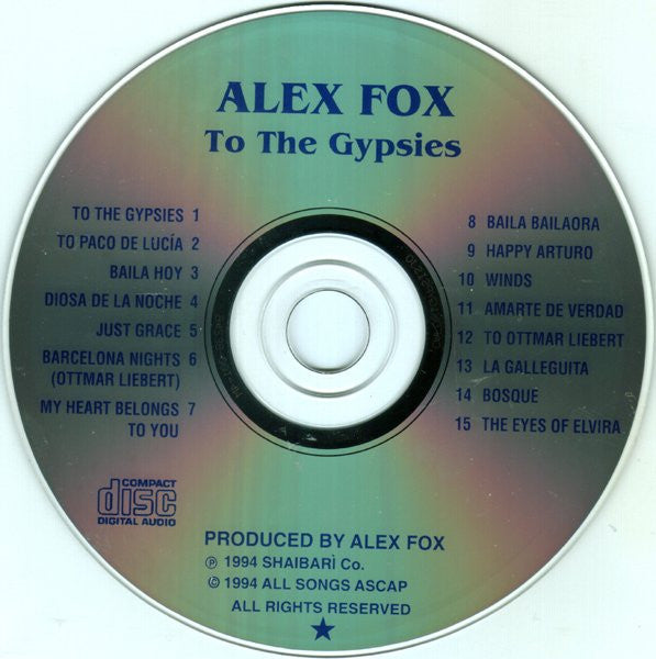Alex Fox (2) : To The Gypsies (CD, Album)
