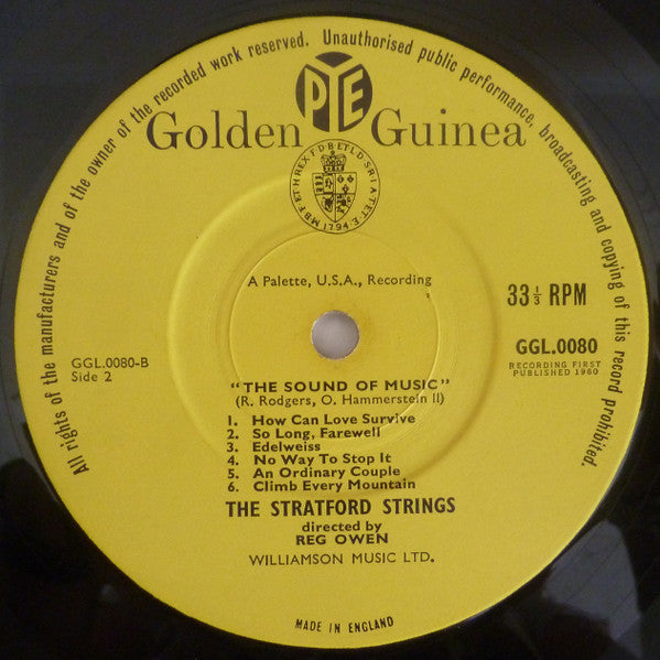 The Stratford Strings : The Sound Of Music (LP, Mono, Hig)