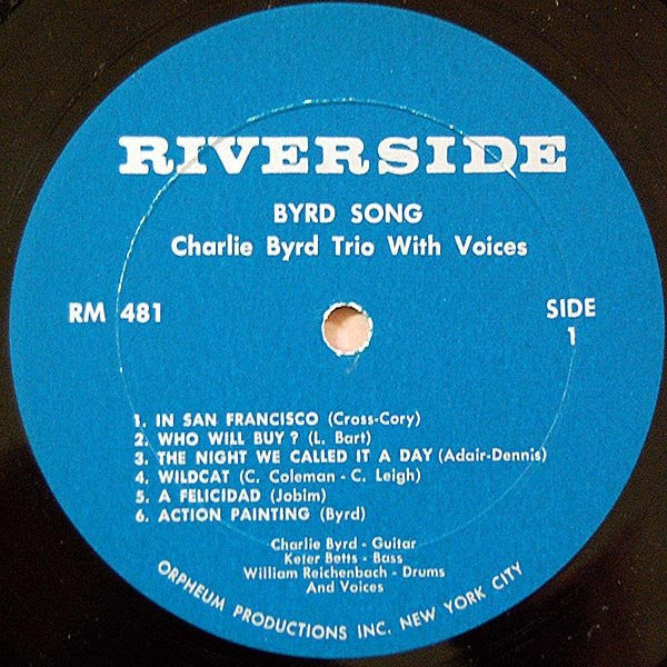 Charlie Byrd Trio With Voices : Byrd Song (LP, Mono)