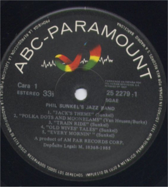 Phil Sunkel's Jazz Band : Every Morning I Listen To.... Phil Sunkel's Jazz Band (LP, RE)