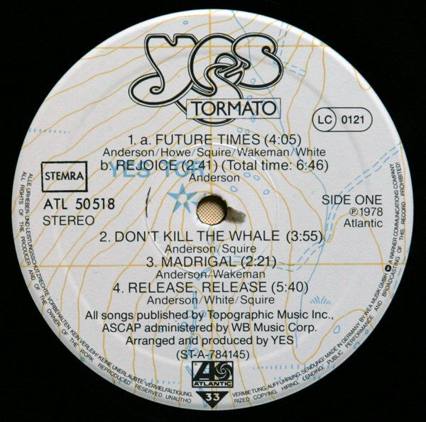 Yes : Tormato (LP, Album)