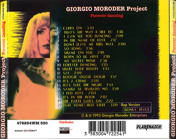 Giorgio Moroder Project : Forever Dancing (CD, Album, Mixed, RE)