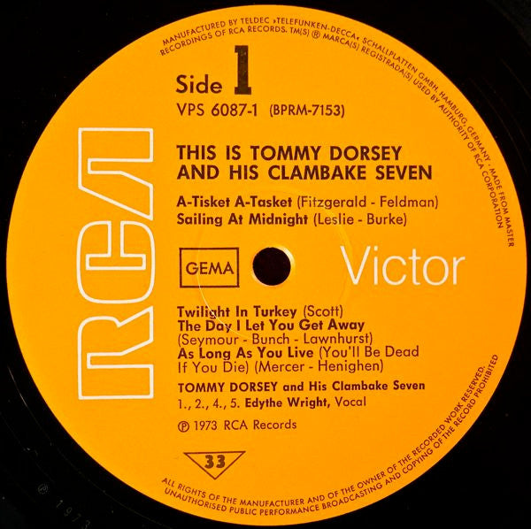 Tommy Dorsey & His Clambake Seven* : This Is Tommy Dorsey & His Clambake Seven (2xLP, Comp, Mono)