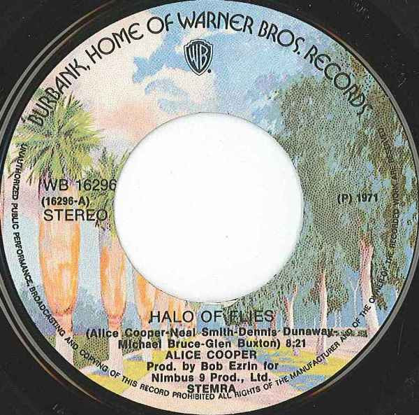 Alice Cooper : Halo Of Flies (7", Single)
