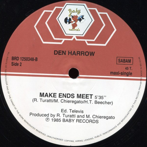 Den Harrow : Bad Boy (12", Maxi)