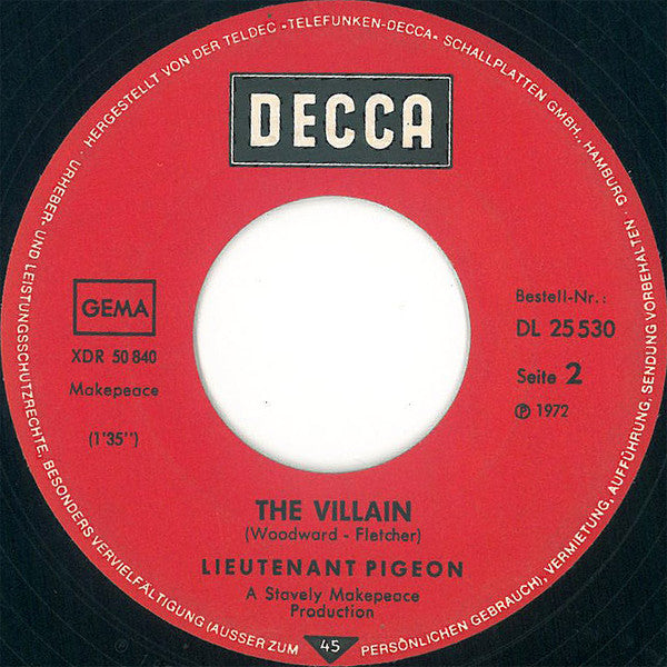 Lieutenant Pigeon : Mouldy Old Dough (7", Single)