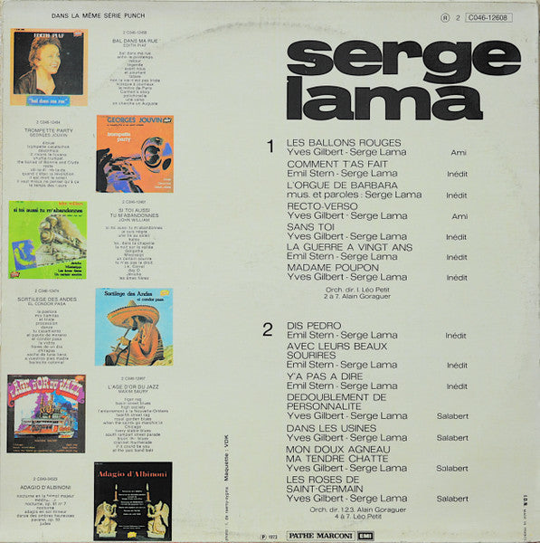 Serge Lama : Les Ballons Rouges (LP, Album)