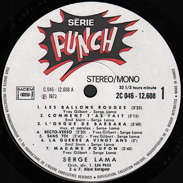 Serge Lama : Les Ballons Rouges (LP, Album)