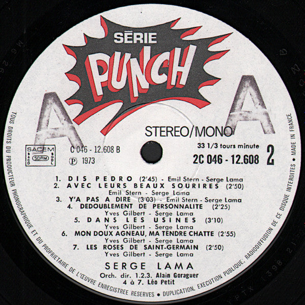 Serge Lama : Les Ballons Rouges (LP, Album)