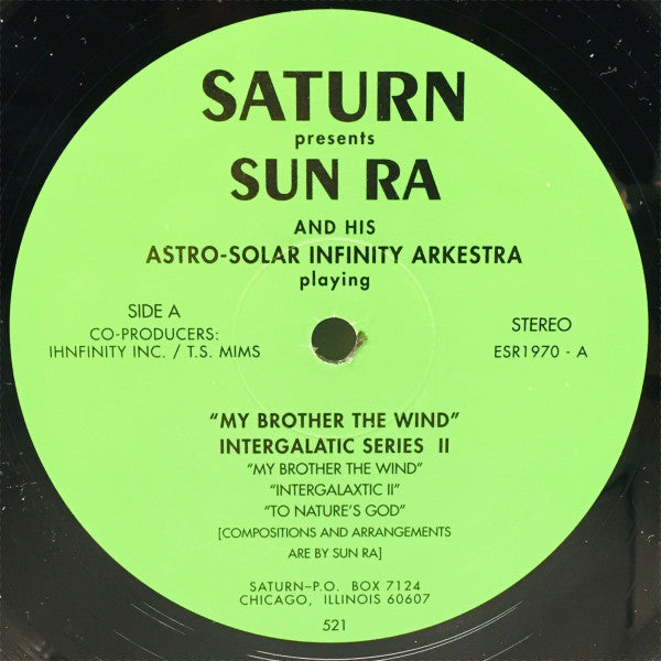 The Sun Ra Arkestra : My Brother The Wind (LP, Album, RE)