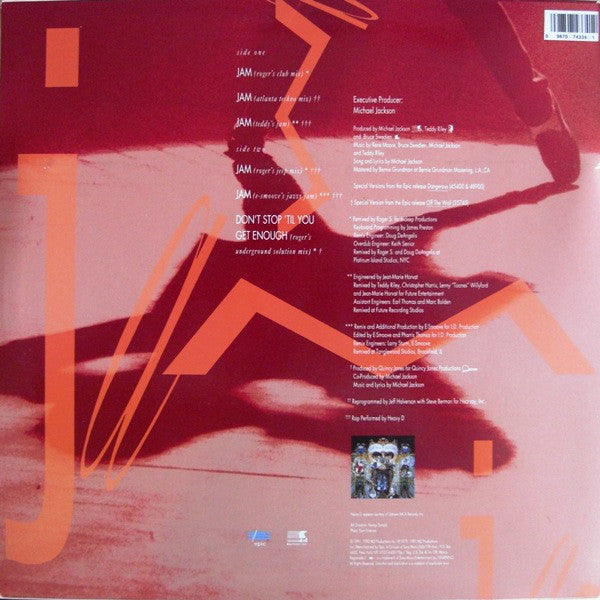 Michael Jackson : Jam (12", Single)