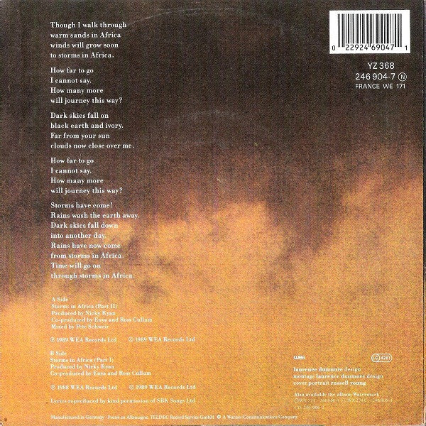 Enya : Storms In Africa (7")