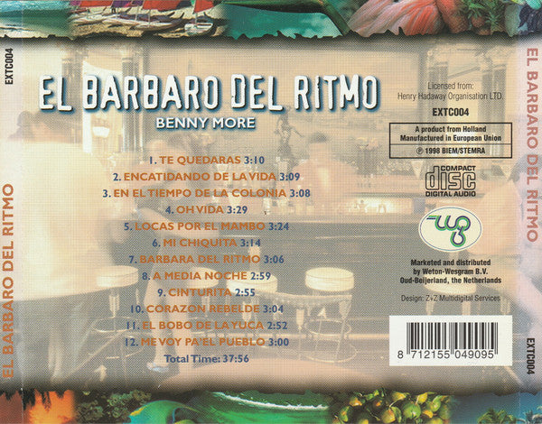 Beny Moré : El Bárbaro Del Ritmo (CD, Comp)