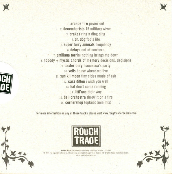 Various : Rough Trade Sampler 02 (International Edition) (CD, Comp, Promo)