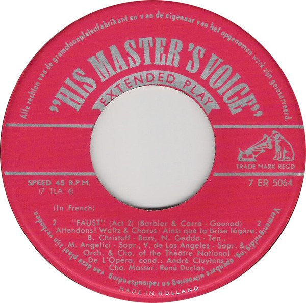 Charles Gounod : Faust - Act II (7", EP)