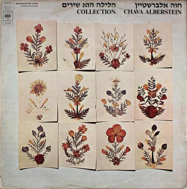 Chava Alberstein = Chava Alberstein : הלילה הוא שירים = Collection (LP, Album)