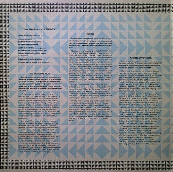 The Residents : Eskimo (LP, Album, Gat)