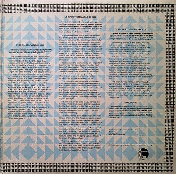 The Residents : Eskimo (LP, Album, Gat)