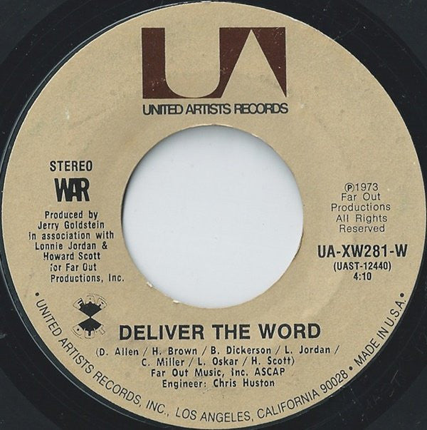 War : Gypsy Man (7", Single, Styrene, AB )