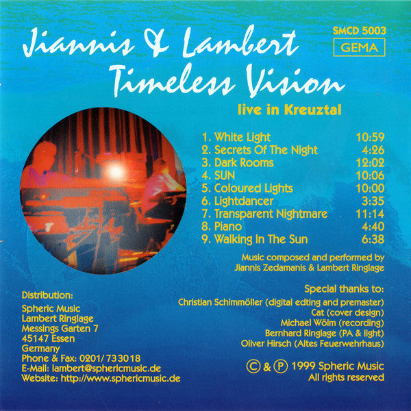 Jiannis & Lambert : Timeless Vision (CD, RE, RM)