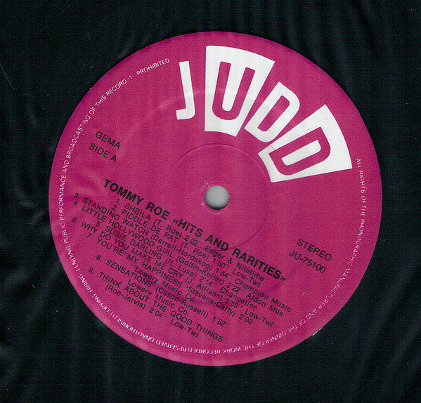 Tommy Roe : Hits And Rarities (LP, Comp)