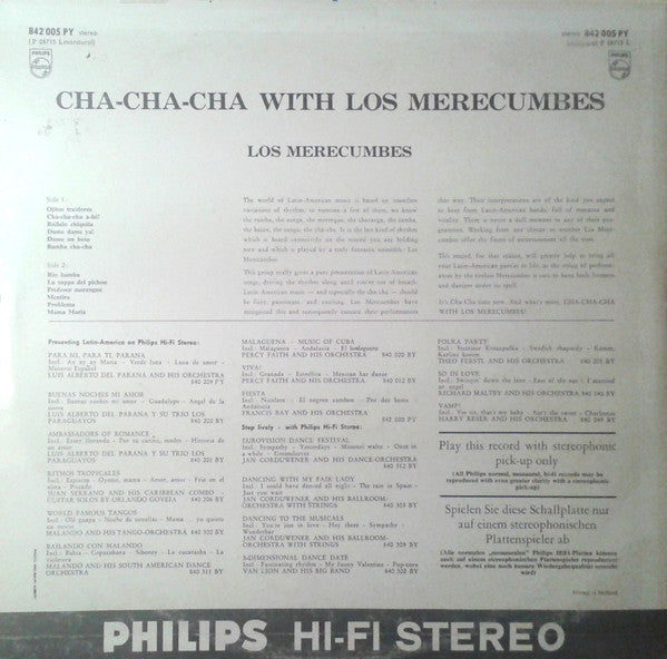 Los Merecumbes : Cha-Cha-Cha With Los Merecumbes (LP, Album)