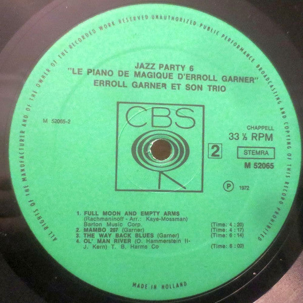 Erroll Garner Trio : Le Piano Magique D'Erroll Garner (LP)